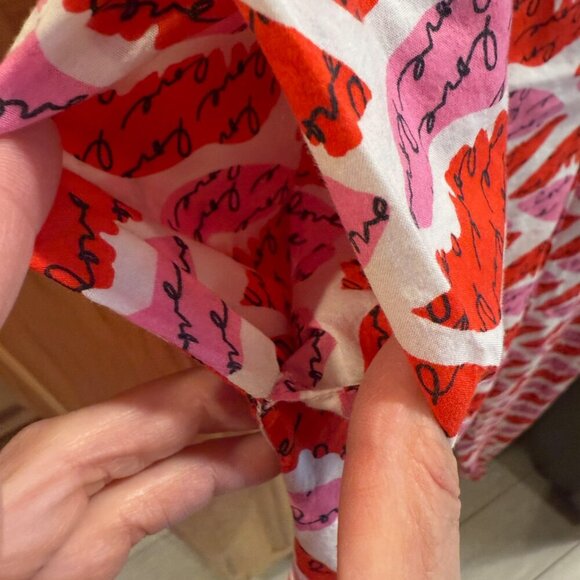 Victoria’s Secret Cotton Pajama Pants Women’s Large Love Lips Print EUC - Picture 4 of 9